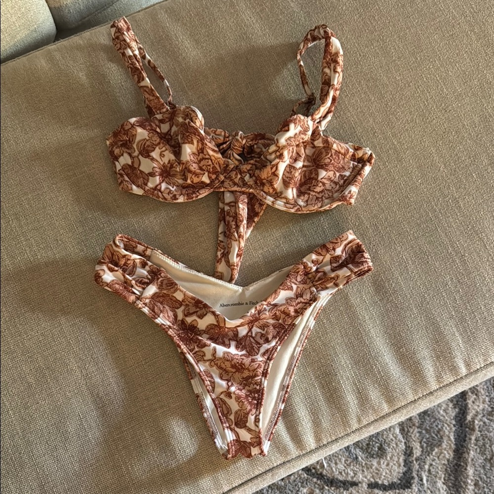 Abercrombie & Fitch Brown Bikini Set Swimwear